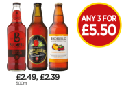 Budgens  Bulmers Crushed Berry & Lime Cider, Kopparberg Strawberry & 