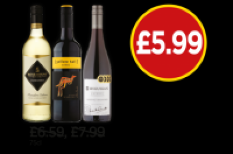 Budgens  Rosemount Estate Founders Edition Chardonnay, Yellow Tail Sh