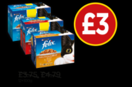 Felix Fish Selection in Jelly, Meat Selection in Jelly, Poul