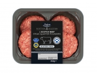 Lidl  Deluxe 4 Scotch Beef Steak Quarter Pounders