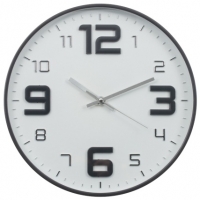BMStores  Embossed Clock - Grey