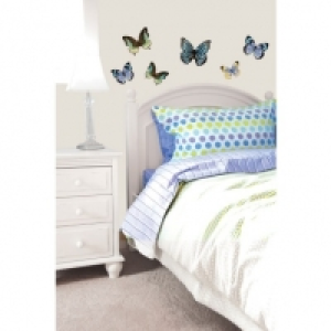 3D Butterfly Wall Sticker - Silver