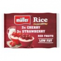 Asda Muller Rice Strawberry & Cherry Low Fat Desserts