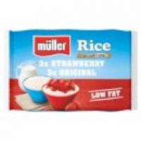 Asda Muller Rice Strawberry & Original Low Fat Desserts