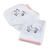 Aldi  Unicorn Hooded Baby Towel/Wash Mitt