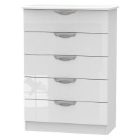 RobertDyas  Indices Ready Assembled 5-Drawer Chest of Drawers - White