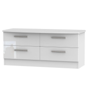 Fourisse Ready Assembled 4-Drawer Midi Chest of Drawers - Wh £134.99