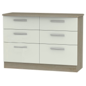 Kirkhill Ready Assembled 6-Drawer Midi Chest of Drawers - Ta £224.99
