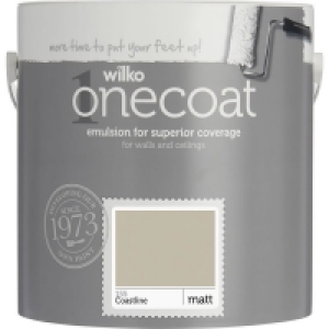 Wilko One Coat Coastline Matt Emulsion Paint 2.5L £9.00