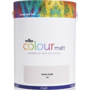 Wilko  Wilko Ivory Tusk Matt Emulsion Paint 5L