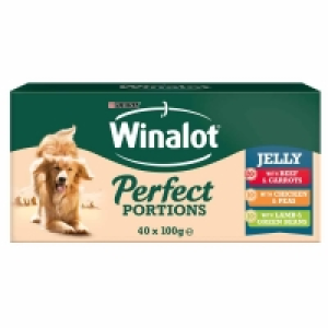 Winalot Perfect Portions Dog Food Chunks in Jelly Beef 40x10 £7.50