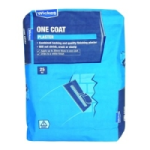 Wickes One Coat Plaster 25kg £11.95