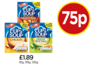 Budgens  Batchelors Cup A Soup Chicken, Croutons Minestrone, Croutons