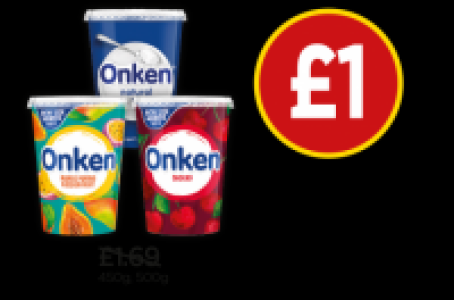 Onken Mango, Pappaya & Passionfruit Biopot Yogurt, Natural S £1.69