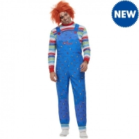 JTF  Chucky Top & Printed Dungarees Mens X-Large