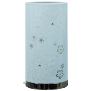 Lila Cutout Diamante Table Lamp - Blue