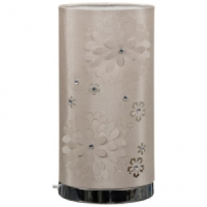Lila Cutout Diamante Table Lamp - Taupe