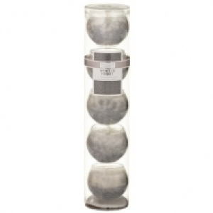 BMStores  Glitter Candles 5pk - Winter Frost