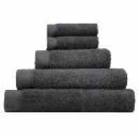 Asda George Home 100% Cotton Bath Towel - Charcoal