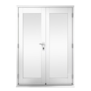 Wickes Derwent Softwood French Doors White Finish 5ft