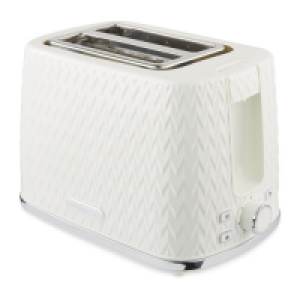 Aldi  Cream Textured 2 Slice Toaster
