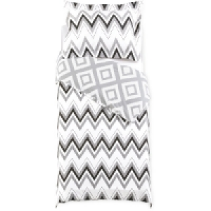 Aldi  Zig Zag Non-Iron Single Duvet Set