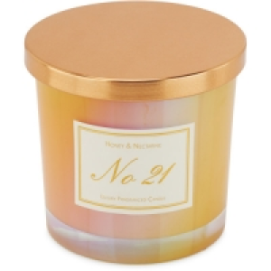 Honey & Nectarine Coloured Candle