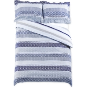 Aldi  Non-Iron Stripe Double Duvet Set