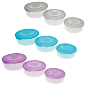 Round Storage Containers 3 Pack
