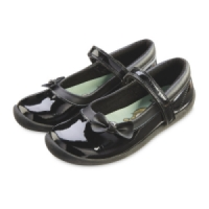 Leather Patent Bow Shoes