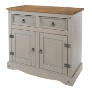 RobertDyas  Halea Small Pine Sideboard - Grey
