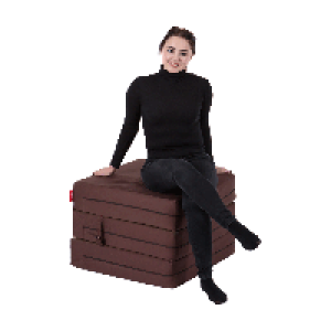 RobertDyas  Kaikoo Cube Flip Bed - Chocolate