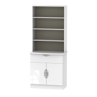 RobertDyas  Indices Ready Assembled Display Dresser - White