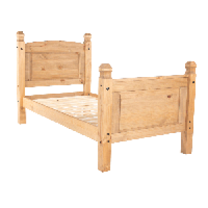 RobertDyas  Halea 3ft Pine Arc Single Bed Frame