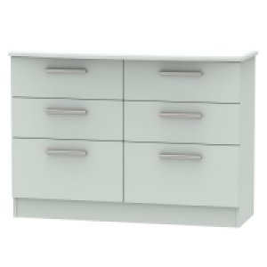 RobertDyas  Fourisse Ready Assembled 6-Drawer Midi Chest of Drawers - Gr