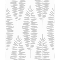 Wilko  Graham & Brown Boutique Wallpaper Lucia White and Silver