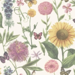 Arthouse Wallpaper Summer Garden White £10.00