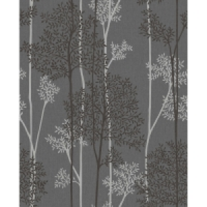 Wilko  Superfresco Easy Wallpaper Eternal Charcoal Silver