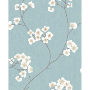 Wilko  Superfresco Easy Wallpaper Radiance Blue and Cream