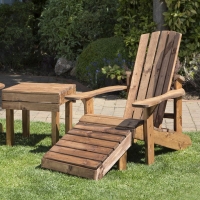 QDStores  2 Seat Aidendack Style Scandinavian Redwood Garden Furniture