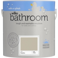 Wilko  Wilko Bathroom Coastline Mid Sheen Emulsion Paint 2.5L