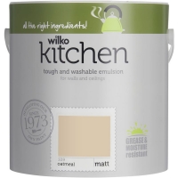 Wilko  Wilko Kitchen Oatmeal Matt Emulsion Paint 2.5L