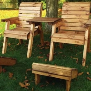 2 Seat Deluxe Straight Lounger Scandinavian Redwood Set £204.00
