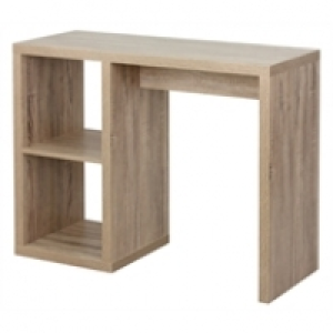 Homebase  Cube Desk 1x2 - Oak