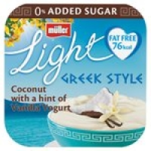 Muller Light Greek Style Coconut With a Hint of Vanilla Yogh £1.00