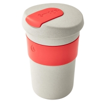 Partridges Smidge Smidge Coffee Cup 400ml - Natural Sand and Coral