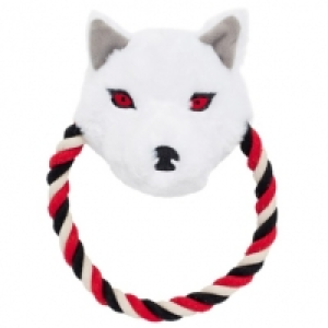 Game of Thrones Rope Ring Dog Toy with Squeaker - Ghost