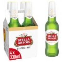 Asda Stella Artois Gluten Free Premium Lager Beer Bottles