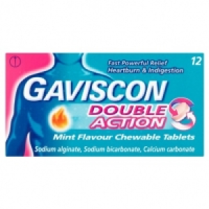 Gaviscon Double Action Chewable Tablets 12pk