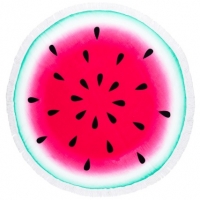 BMStores  Round Beach Towel with Fringing - Watermelon